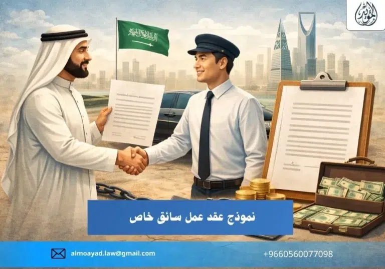 نموذج عقد عمل سائق خاص